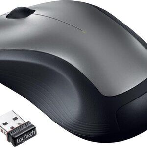Logitech Wireless Mouse in Sleek Black and Silver
